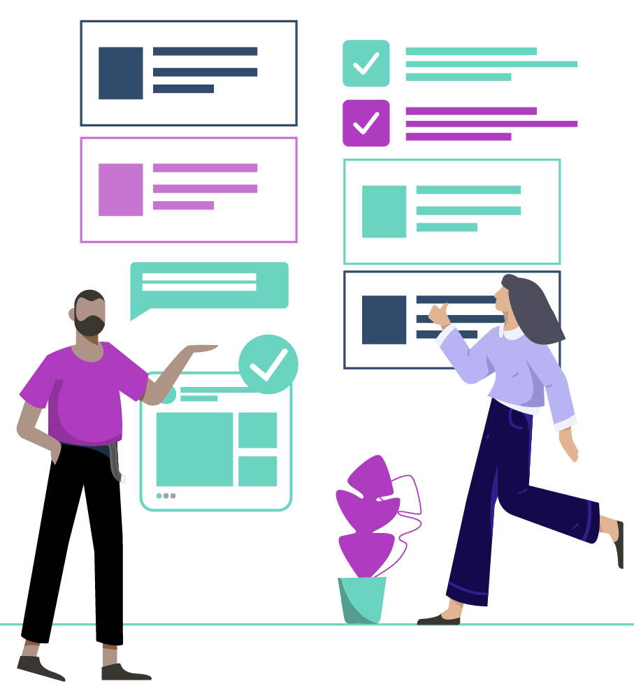 Two people high-fiving